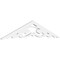 Ekena Millwork Pitch Preston Architectural Grade PVC Gable Pediment, 48"W x 10"H x 1"P (5/12) GPP048X010X100PRE - alternate 1